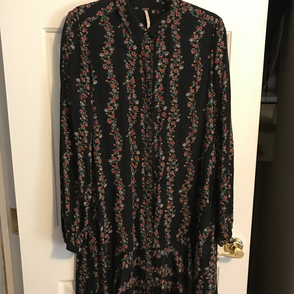 Free people tunic/button down shirt dress size Medium